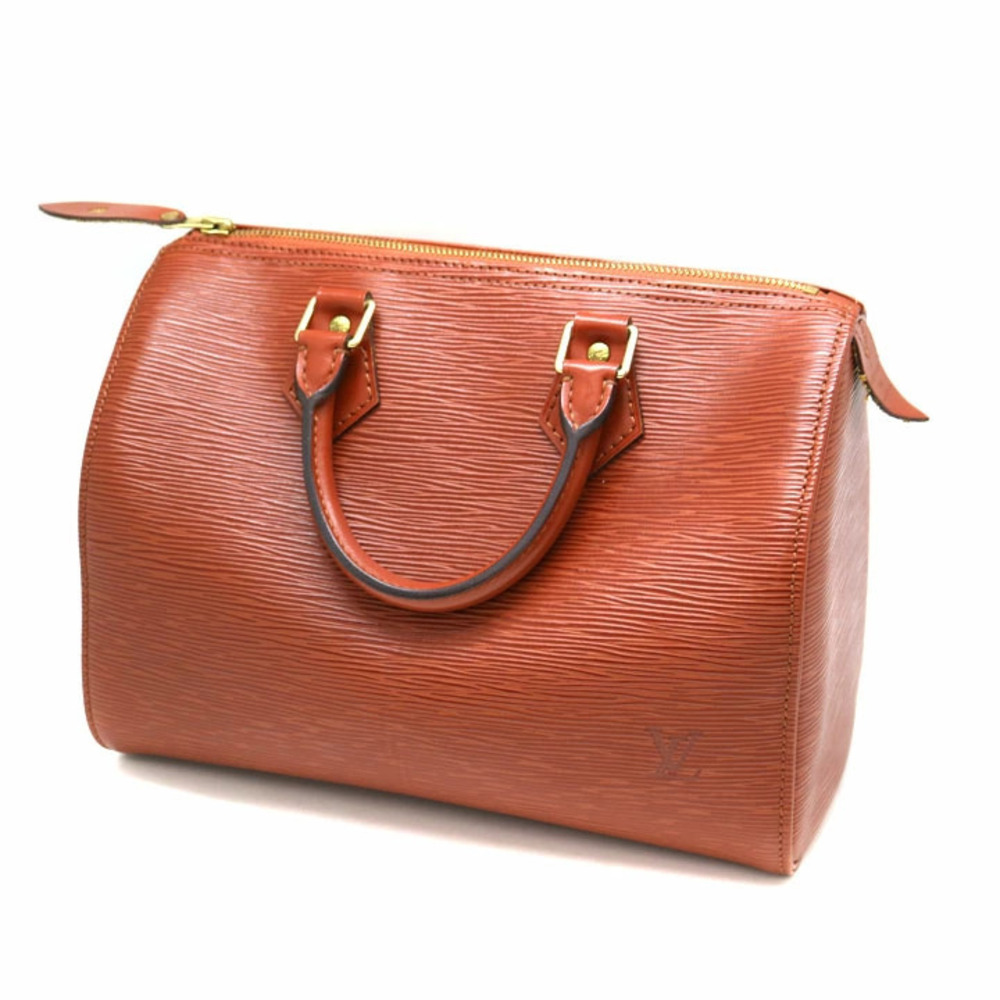 LOUIS VUITTON Speedy Epi Leather Kenya Brown Handbag Boston Bag